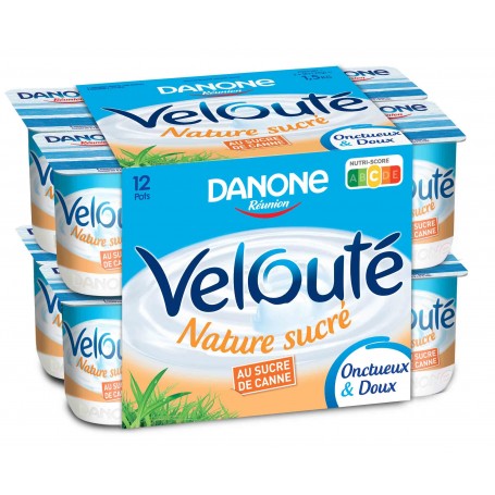 Velouté nature sucré x12 - DANONE - 1,5kg