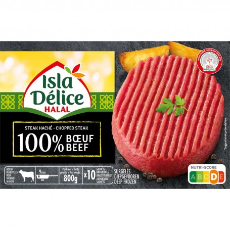 ID STEAK HACHE 100% BOEUF CONGELE 800G