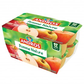 Compote de pomme nature x12 - ANDROS - 1,2kg