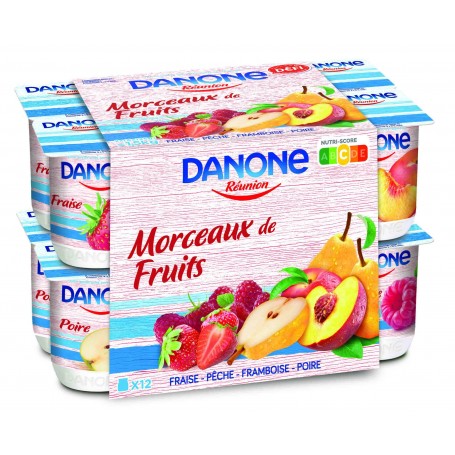 Yaourt pêche x12 - DANONE - 1,5kg