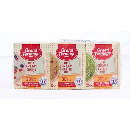 Crème UHT x3 - GRAND FERMAGE - 60cl