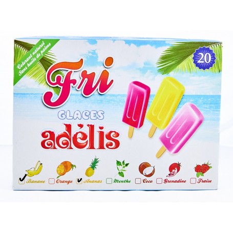 Glaces en bâtonnets x20 - ADELIS - 1L