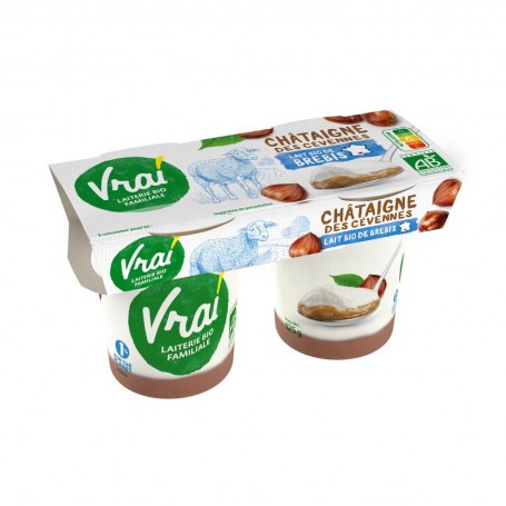 YAOURT BREBIS CHATAIGNE BIO 2X125G VRAI