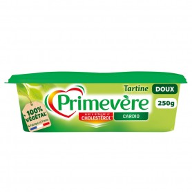 MARGARINE 100% VÉGÉTAL TARTINE ET CUISSON 59%MG - PRIMEVERE - 250G