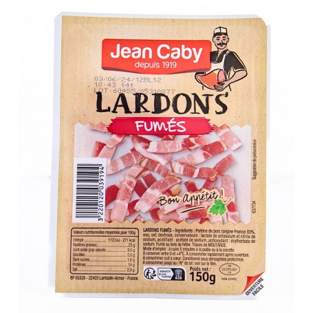 Lardons fumés - JEAN CABY - 150g