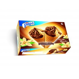 PILPA CONE 6X VANILLE/CHOCOLAT 432GR
