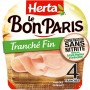 HERTA LE BON PARIS Jambon Tranché Fin sans nitrite x4 - 120g